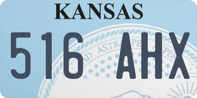 KS license plate 516AHX