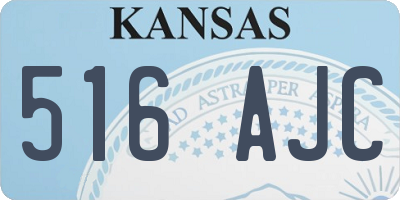 KS license plate 516AJC