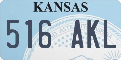 KS license plate 516AKL