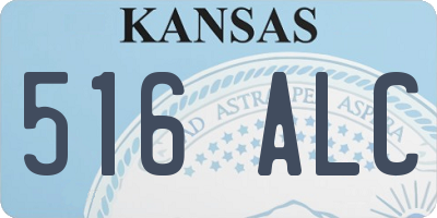 KS license plate 516ALC