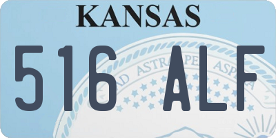 KS license plate 516ALF