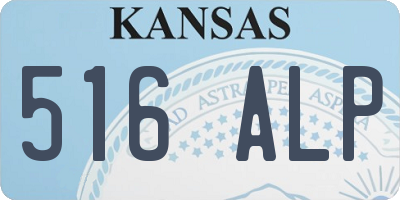 KS license plate 516ALP