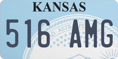 KS license plate 516AMG