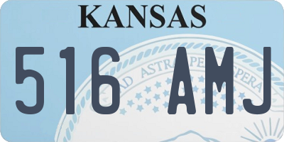 KS license plate 516AMJ