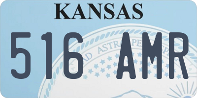 KS license plate 516AMR