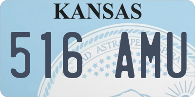 KS license plate 516AMU