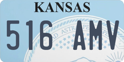 KS license plate 516AMV