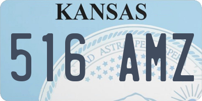 KS license plate 516AMZ
