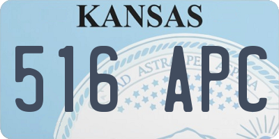 KS license plate 516APC