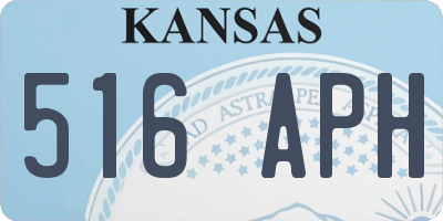 KS license plate 516APH