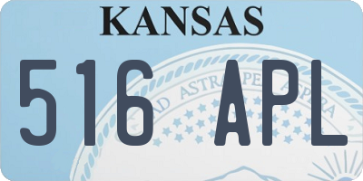KS license plate 516APL