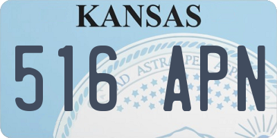 KS license plate 516APN
