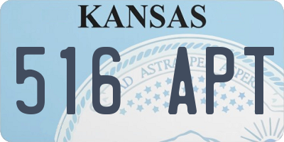 KS license plate 516APT