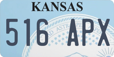 KS license plate 516APX