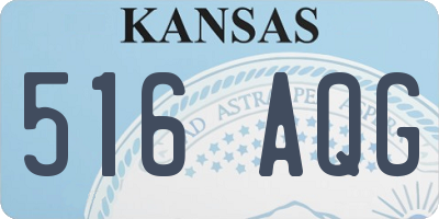 KS license plate 516AQG