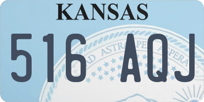 KS license plate 516AQJ