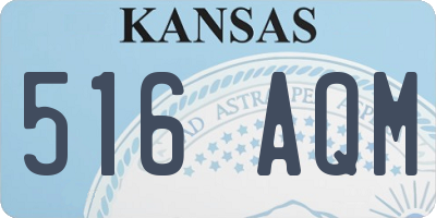 KS license plate 516AQM