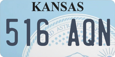 KS license plate 516AQN