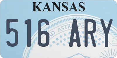 KS license plate 516ARY