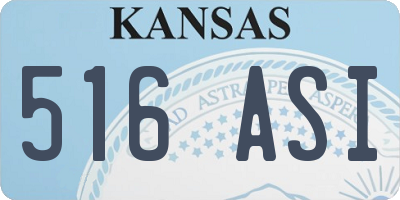 KS license plate 516ASI