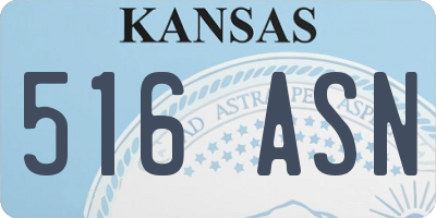 KS license plate 516ASN