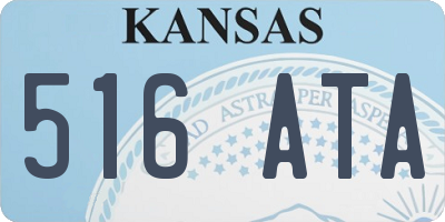 KS license plate 516ATA