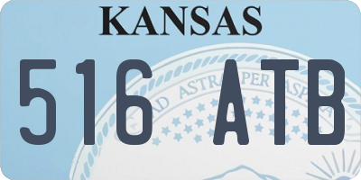 KS license plate 516ATB