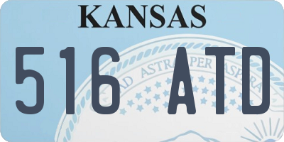 KS license plate 516ATD