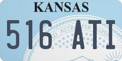 KS license plate 516ATI