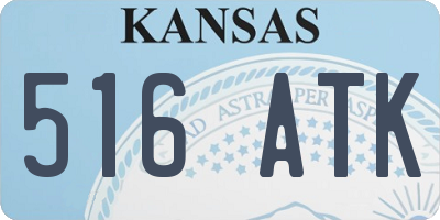 KS license plate 516ATK