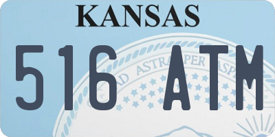 KS license plate 516ATM