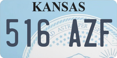 KS license plate 516AZF