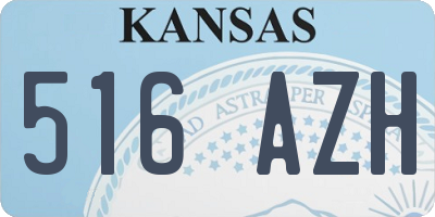 KS license plate 516AZH