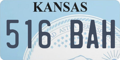 KS license plate 516BAH