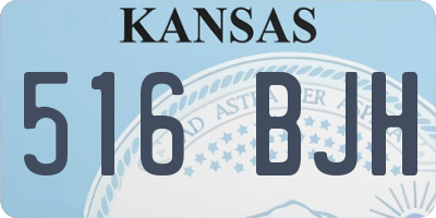 KS license plate 516BJH