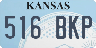KS license plate 516BKP