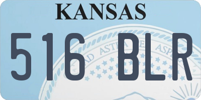 KS license plate 516BLR