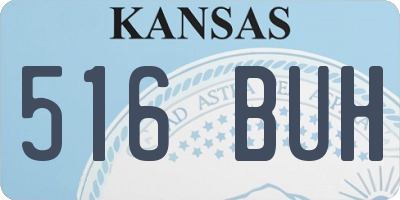 KS license plate 516BUH