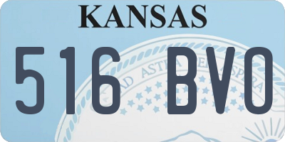 KS license plate 516BVO