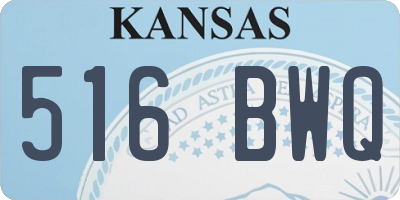 KS license plate 516BWQ
