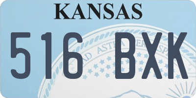 KS license plate 516BXK