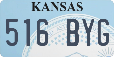 KS license plate 516BYG