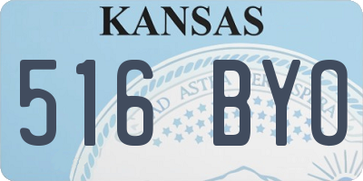 KS license plate 516BYO