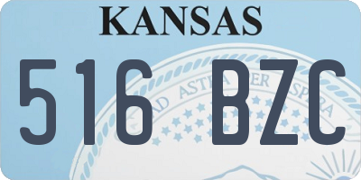 KS license plate 516BZC