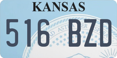 KS license plate 516BZD