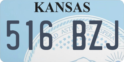 KS license plate 516BZJ