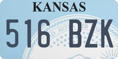 KS license plate 516BZK