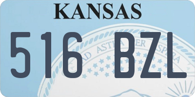KS license plate 516BZL