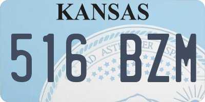 KS license plate 516BZM