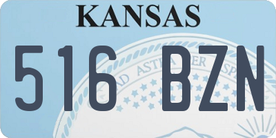 KS license plate 516BZN
